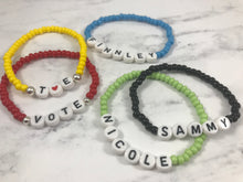 Load image into Gallery viewer, Word Beaded Bracelets
