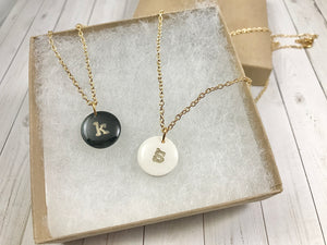 Initial Coin Necklace