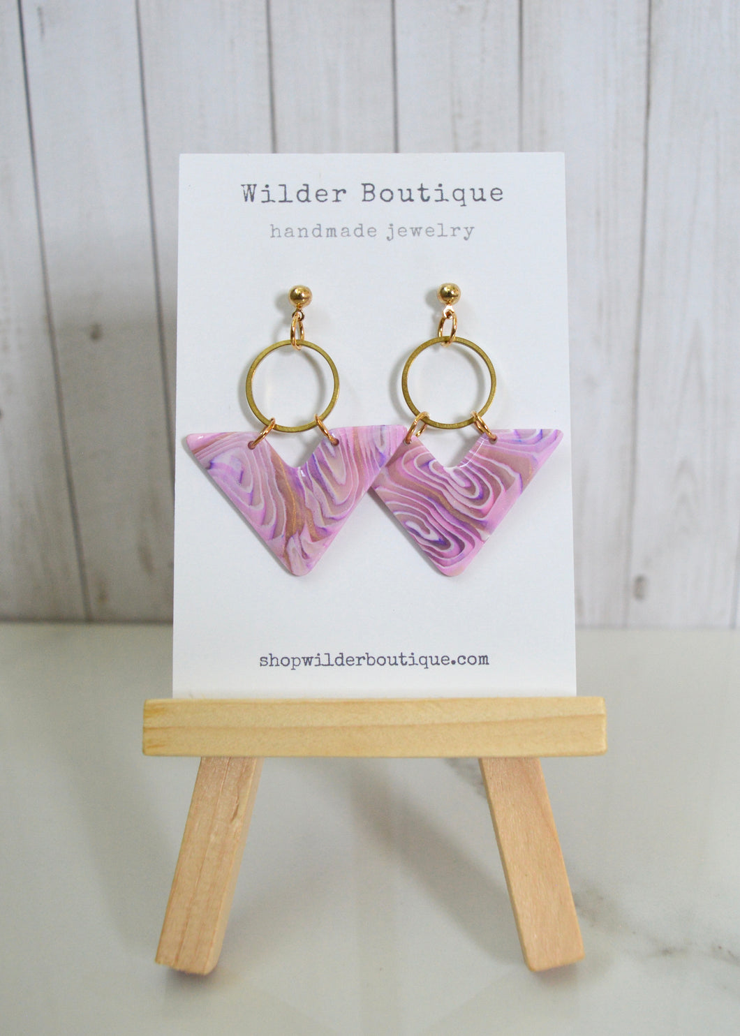 Purple Swirl Earrings 4